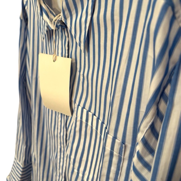 Blue Striped Women's Top - Picture 4 of 10